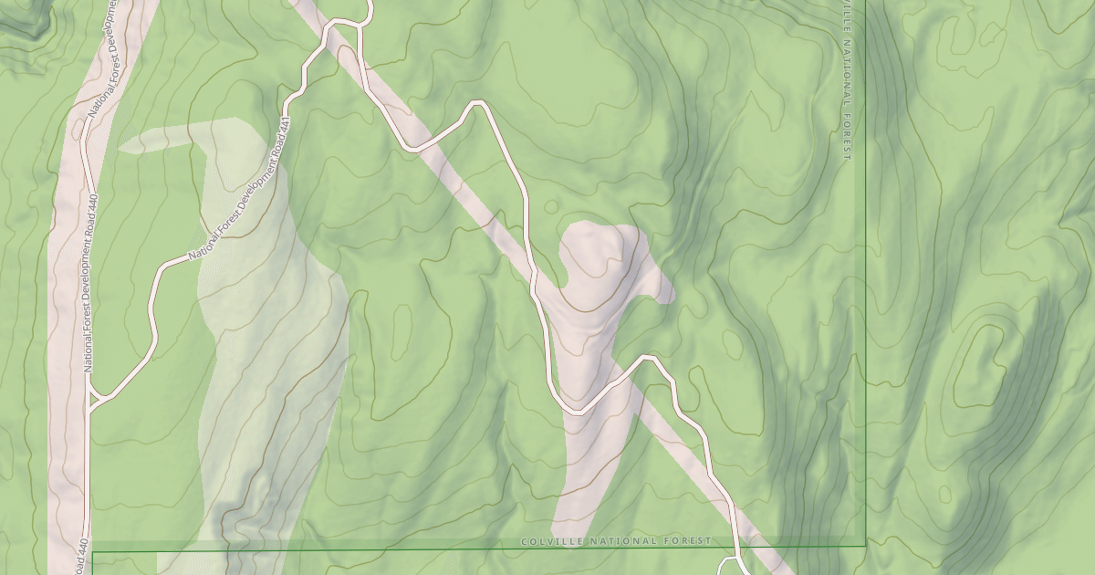 Map preview of USFS Motor Vehicle Use Map Roads {72A429E9-38F6-48D5-8126-BC1C6771C058}