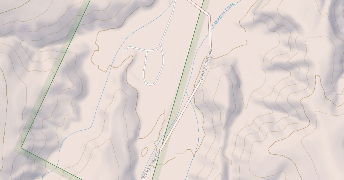 Map preview of CAMPAIGN CREEK SPUR