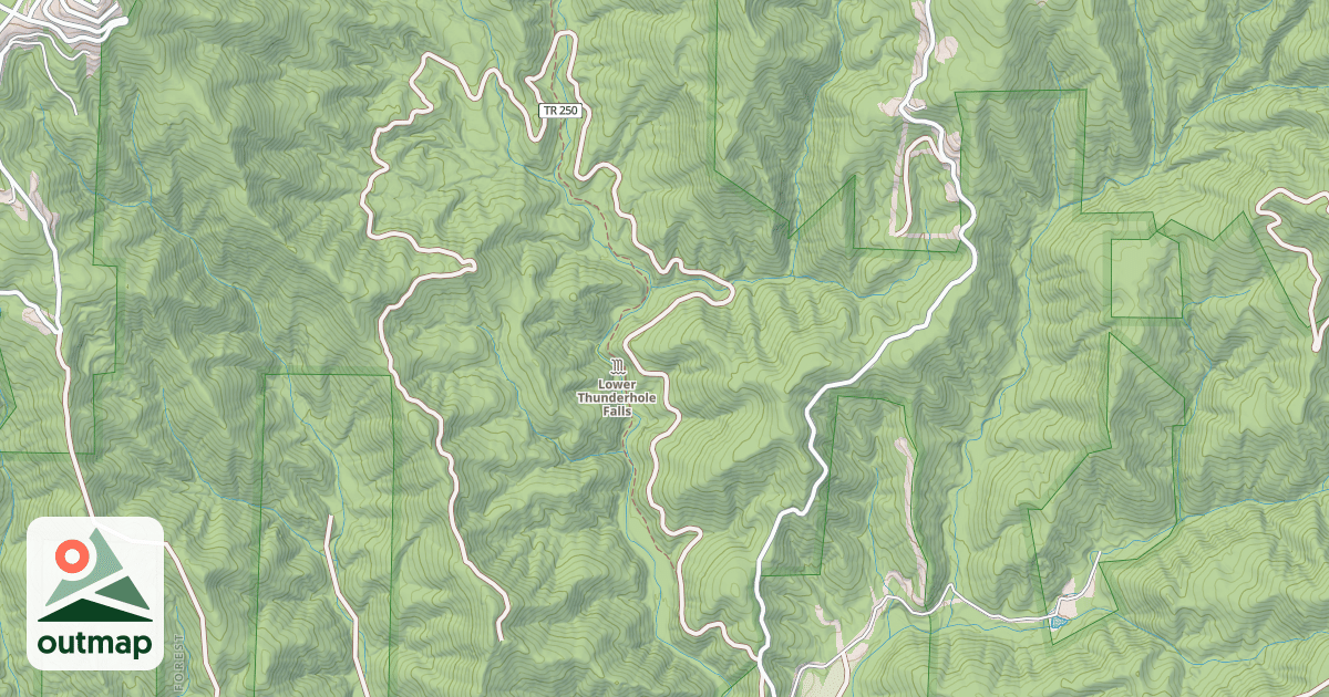 Map of THUNDERHOLE