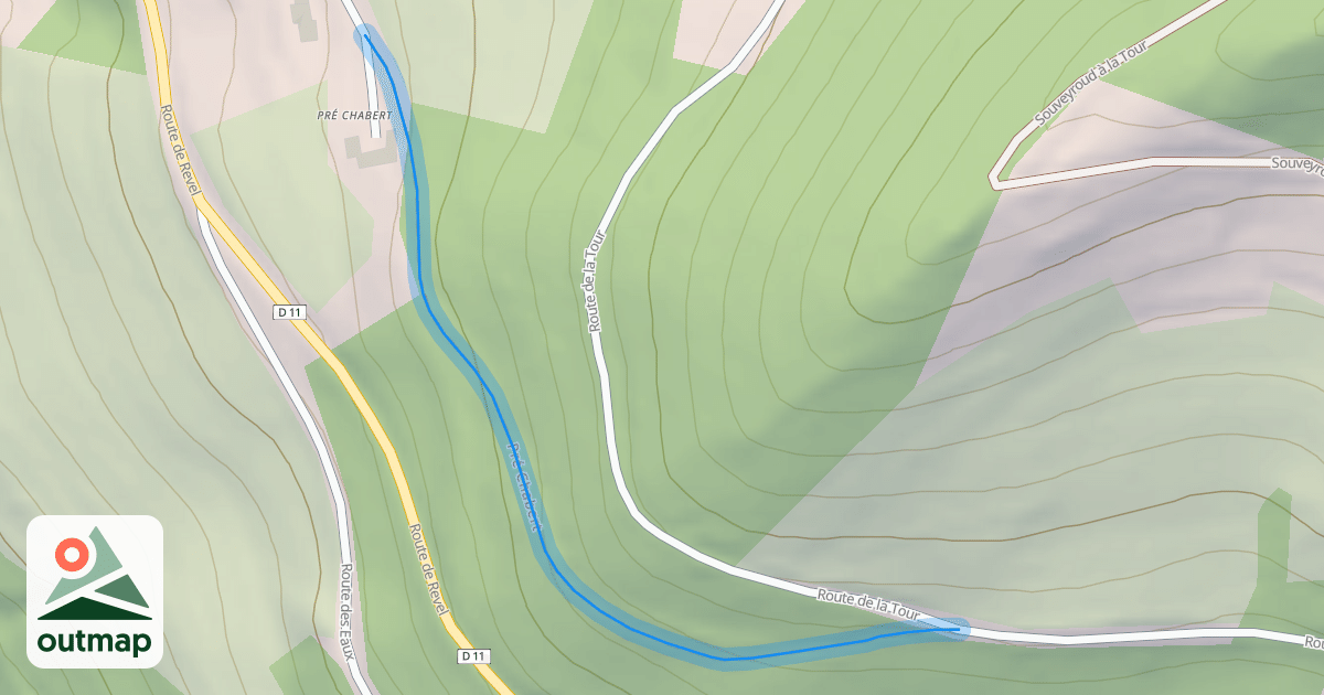 Map of Pré Chabert
