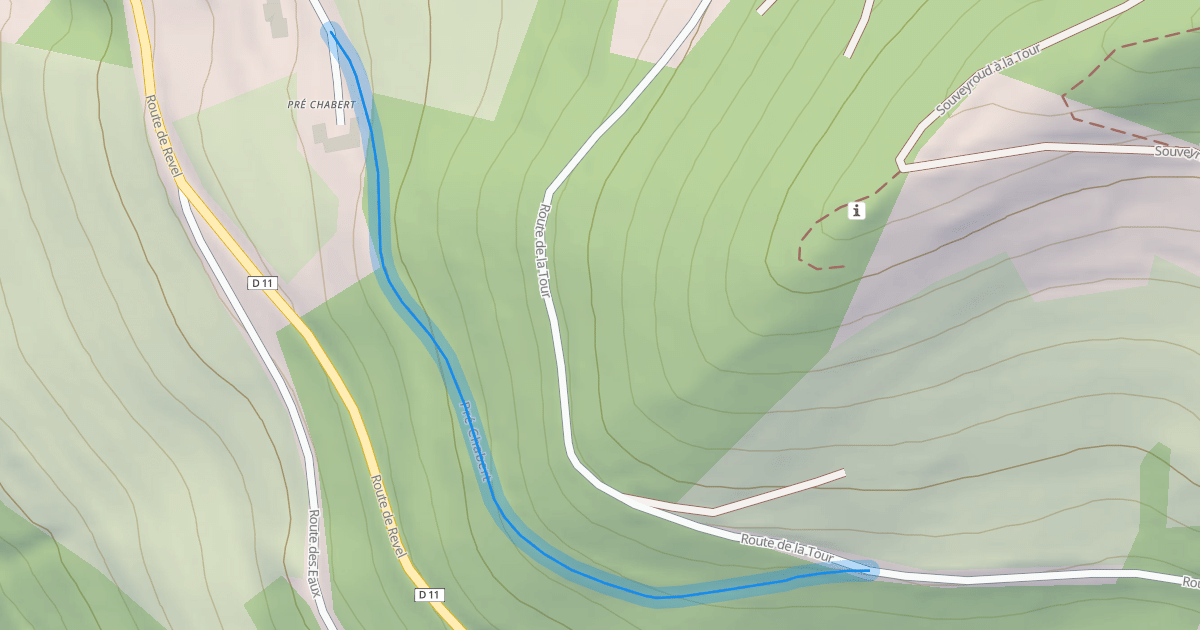Map preview of Pré Chabert