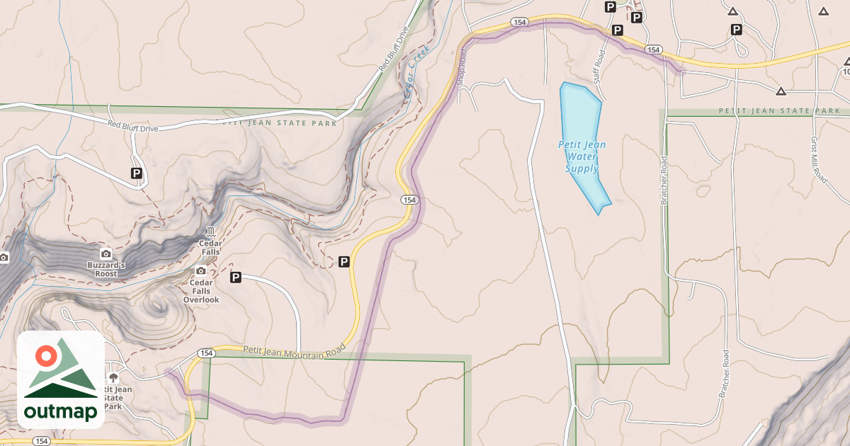 Map of CCC Hike & Bike Trail