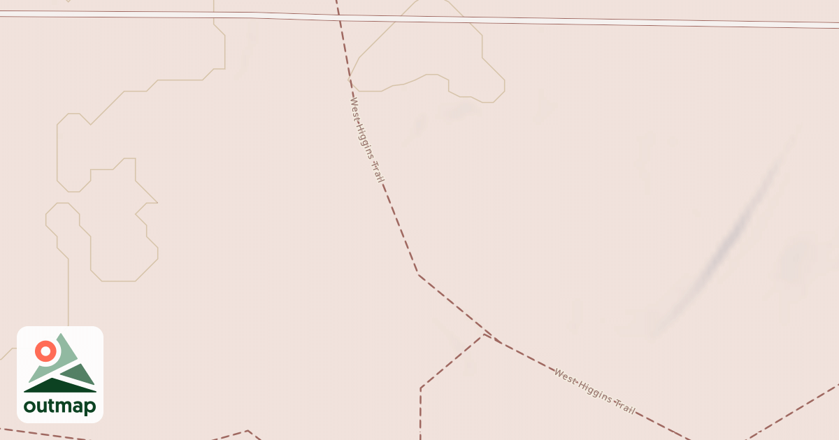 Map of West Higgins Trail