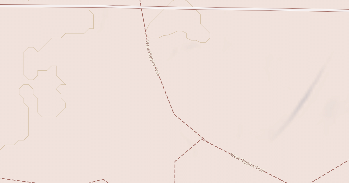 Map preview of West Higgins Trail