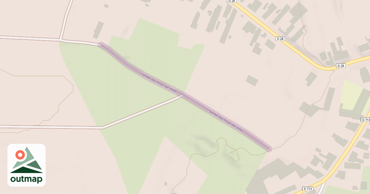 Map of Sente du Tour de Ville