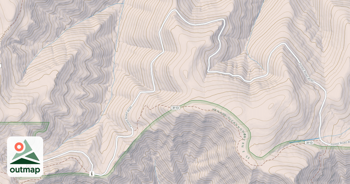 Map of MISERY-DIAMOND PEAK ROAD