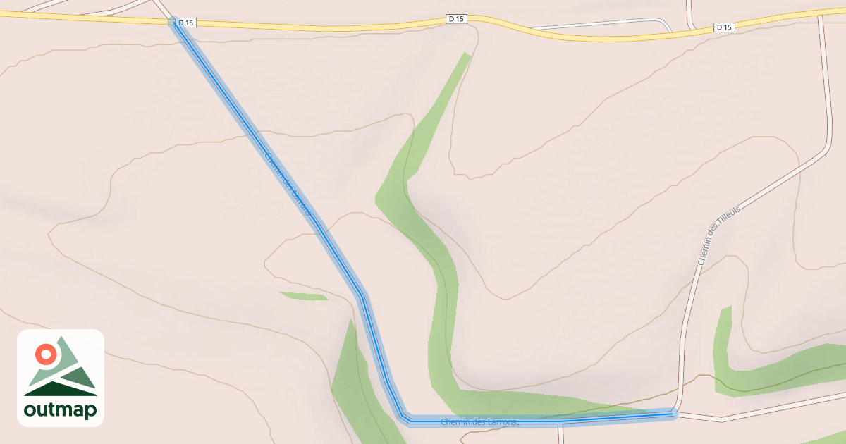 Map of Chemin des Larrons