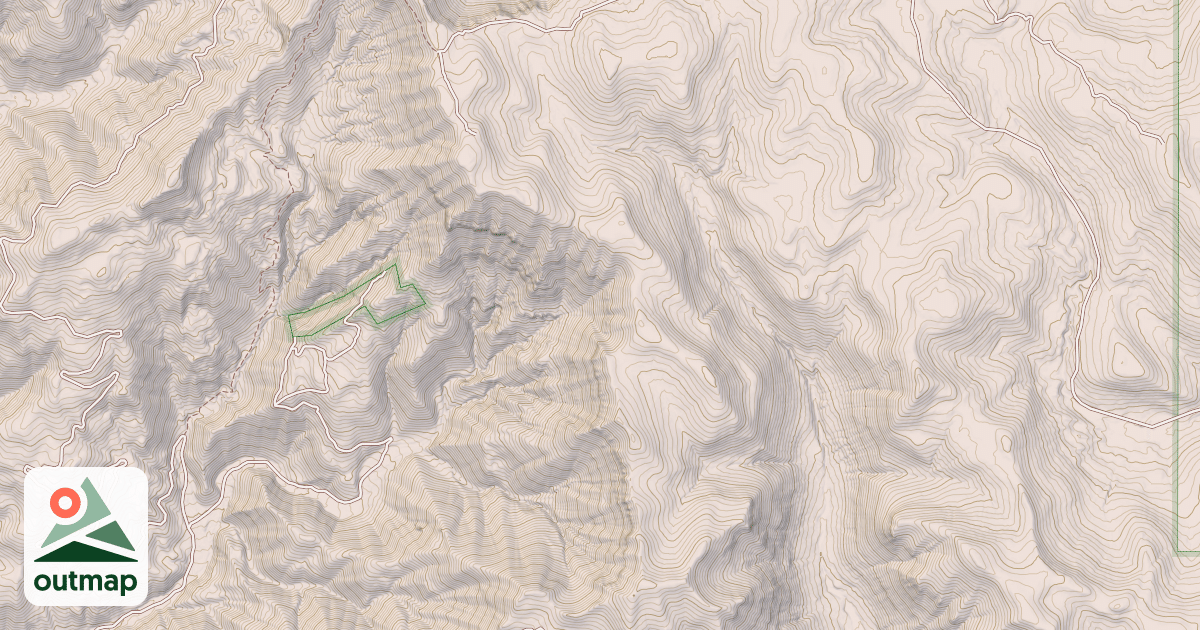 Map of Cracker Jack Creek