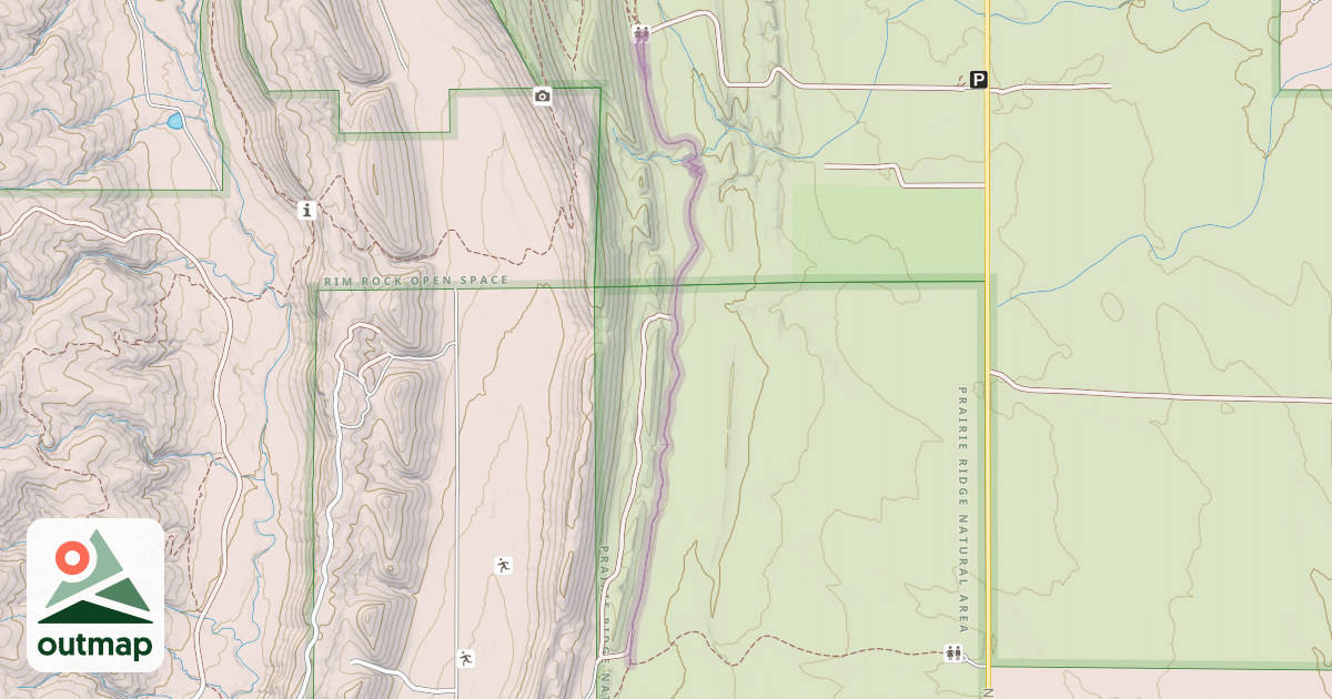 Map of Ridge to Ridge Trail
