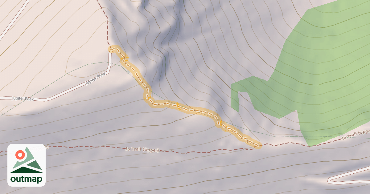 Map of Jupiter Ridge