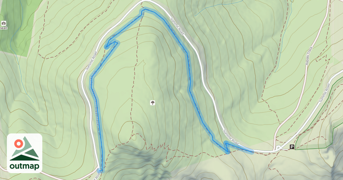 Map of Mt Vernon Mountain Bike Track