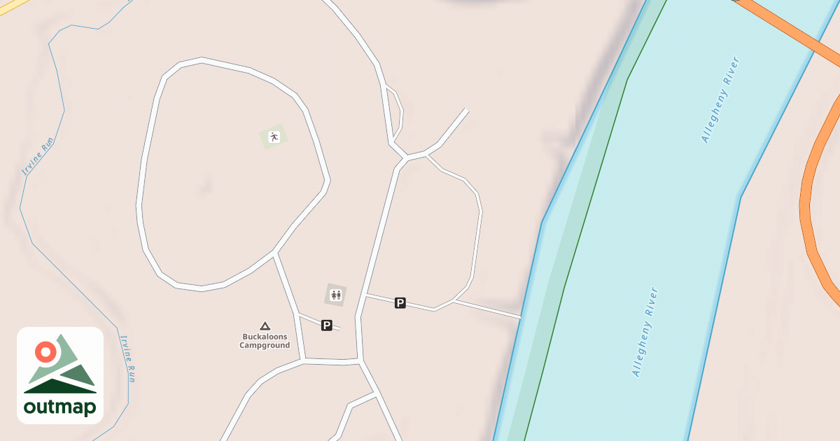 Map of BUCKALOONS LAUNCH