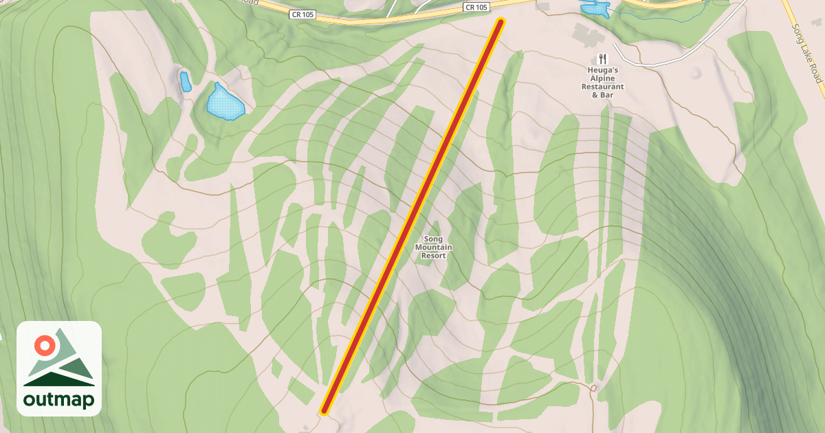 Map of Triple Chair in Cortland