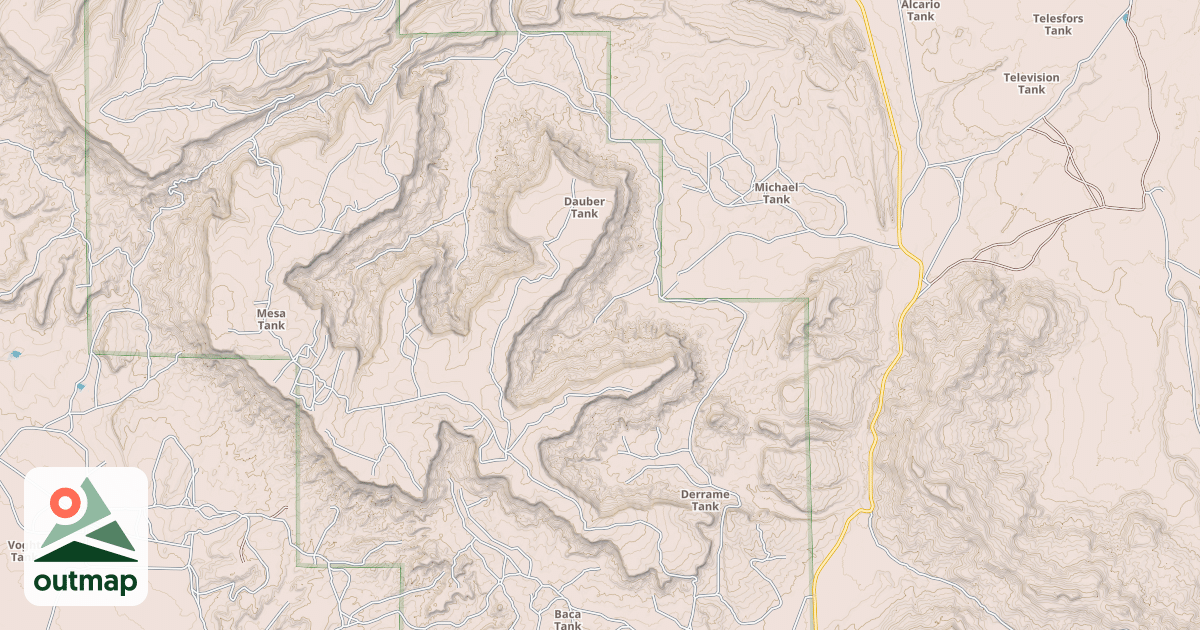 Map of USFS National Forest System Roads {8B17F8A0-7C16-4D0E-BF9D-938A82C4DB01}