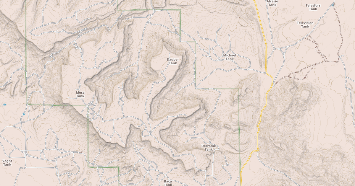Map preview of USFS National Forest System Roads {8B17F8A0-7C16-4D0E-BF9D-938A82C4DB01}