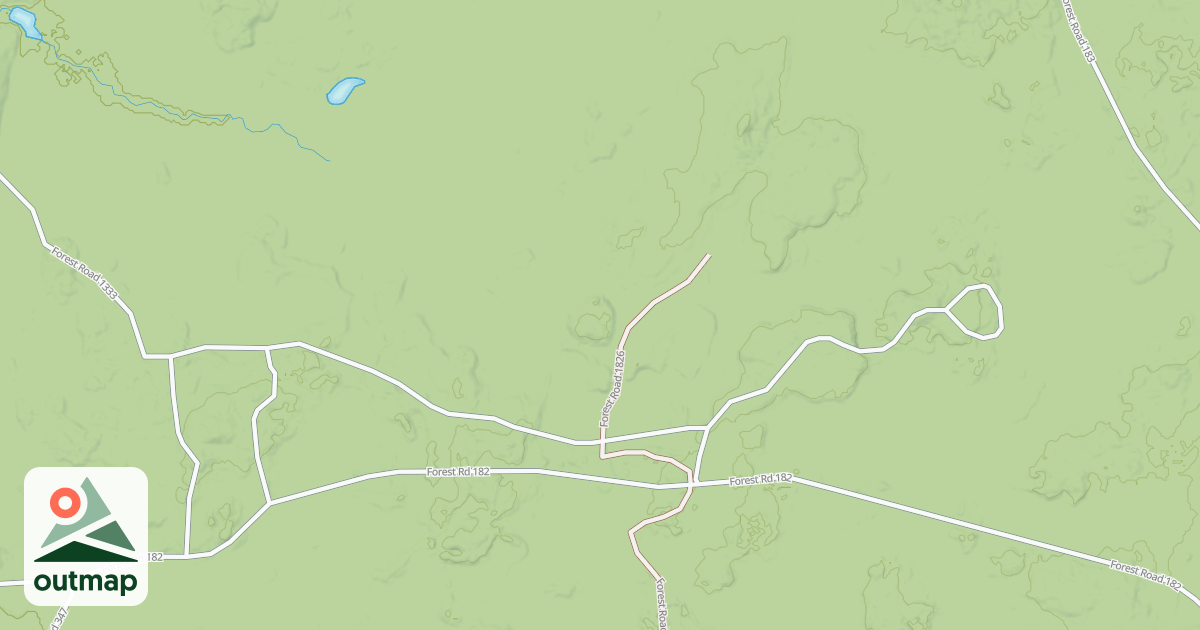 Map of USFS Motor Vehicle Use Map Trails 19668