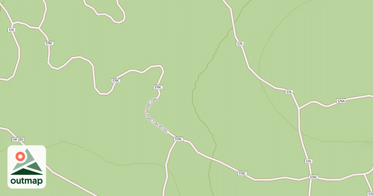 Map of USFS Motor Vehicle Use Map Trails 10446