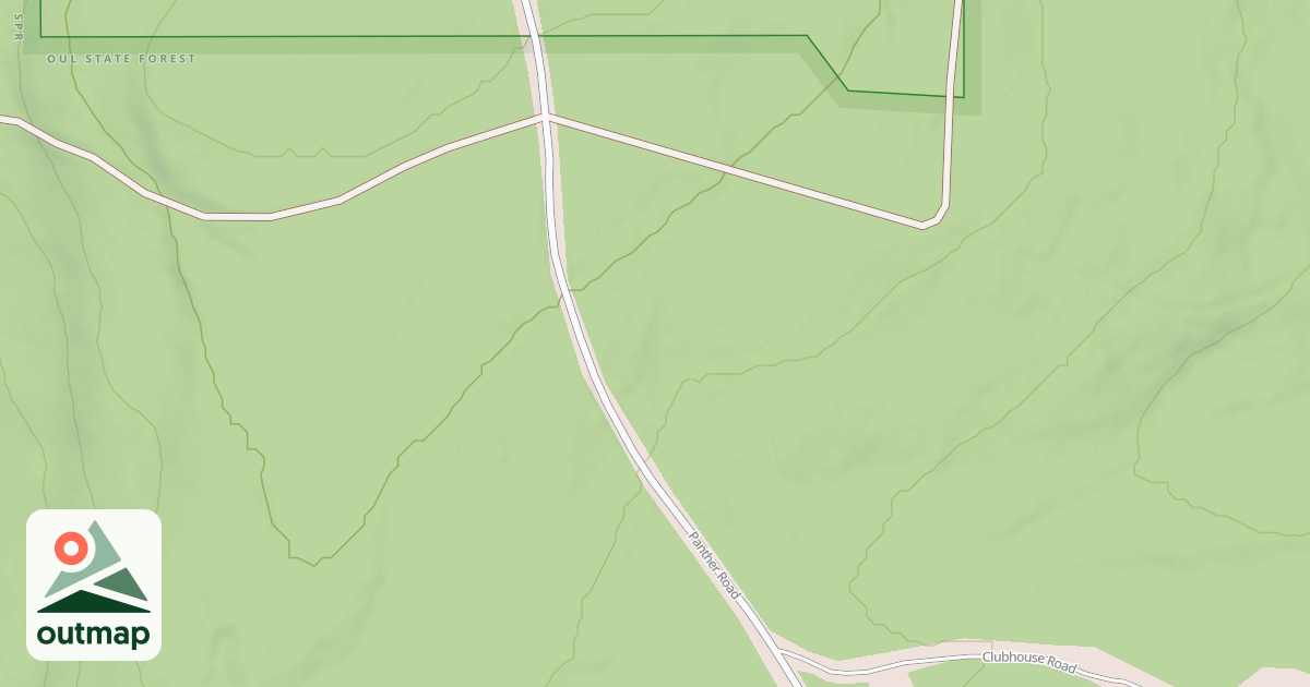Map of Panther Snowmobile Trails
