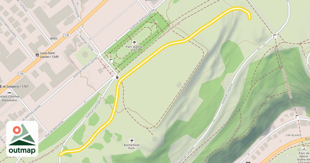 Map of 53 - Martello