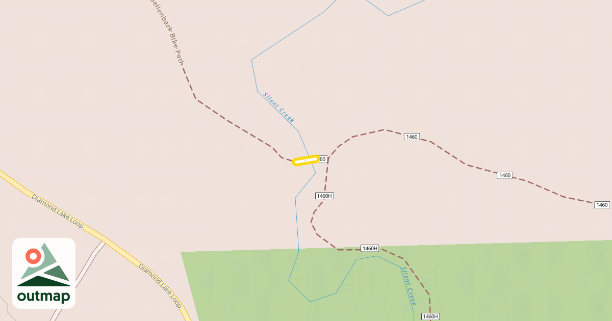 Map of Dellenback Bike Path