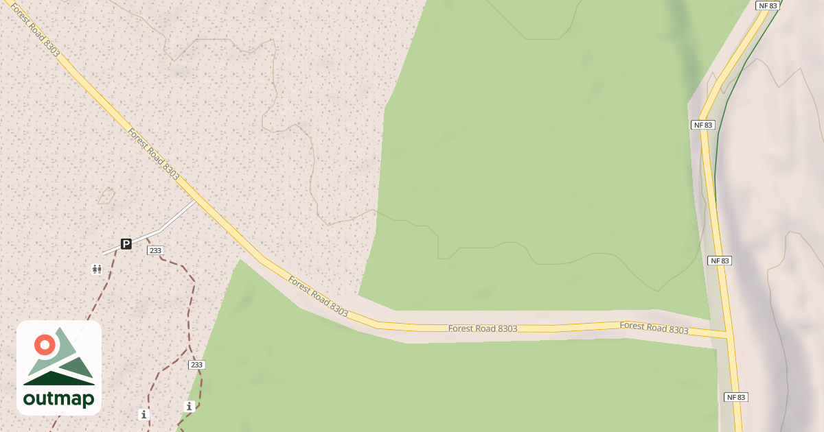 Map of CINNAMON PEAK