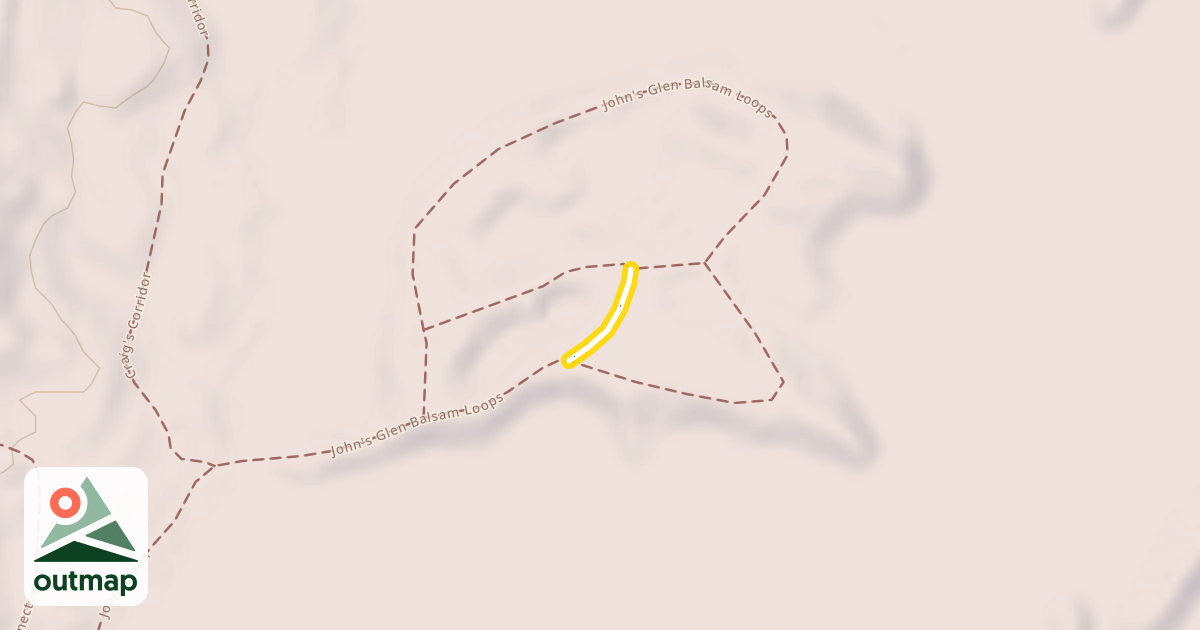 Map of John's Glen Balsam Loops
