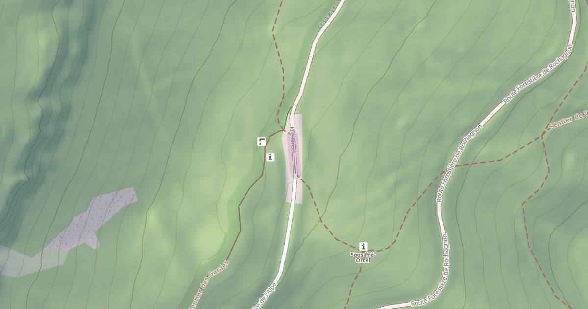 Map preview of Pré Orcel