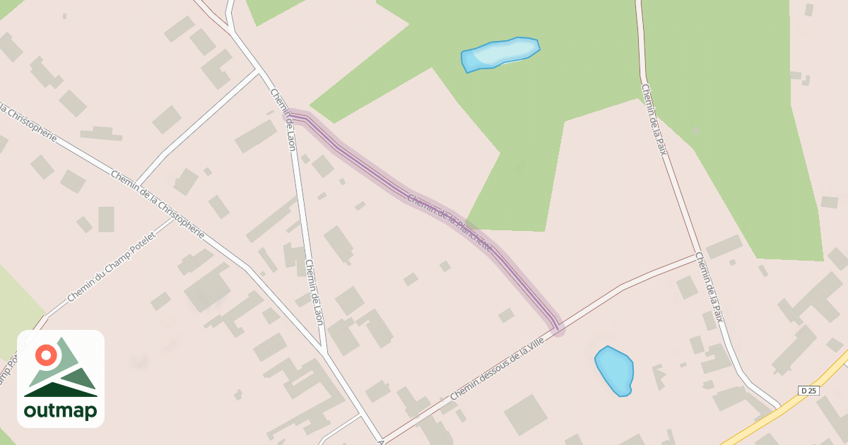 Map of Chemin de la Planchette