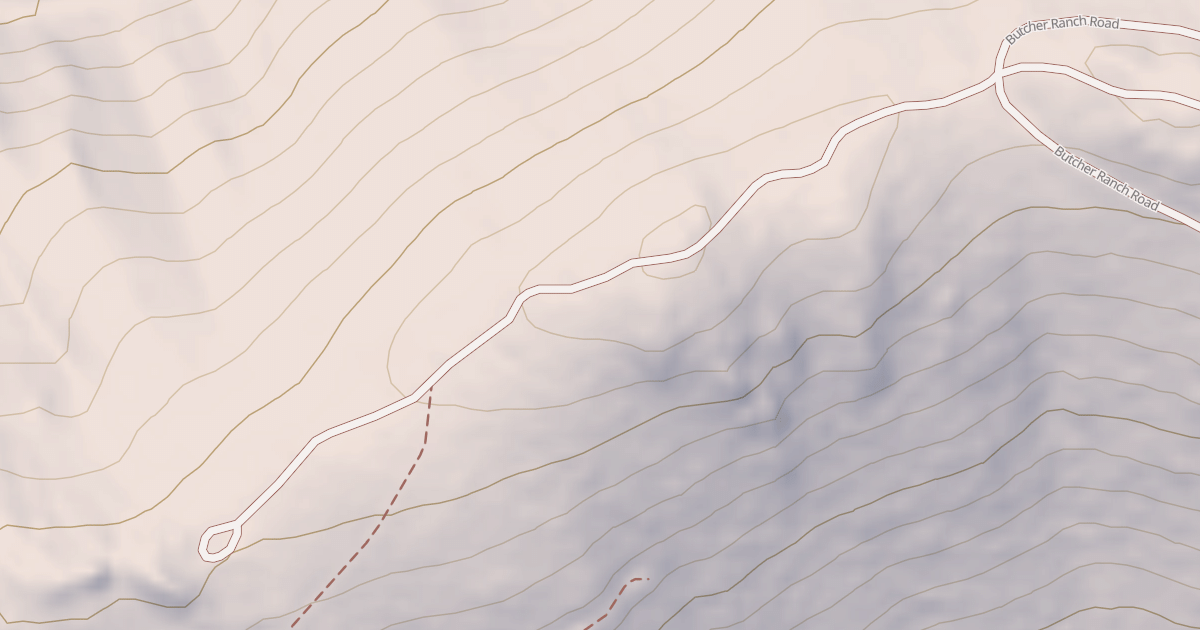 Map preview of Black Vista Ohv Trail