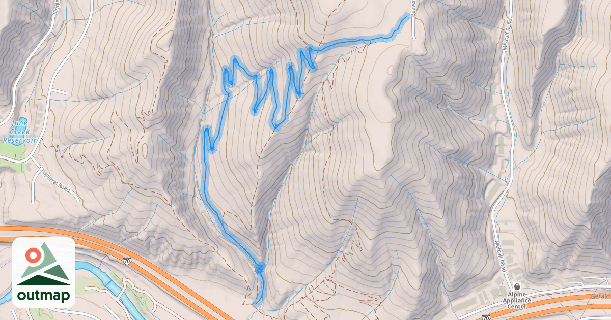 Map of Saddle Ridge