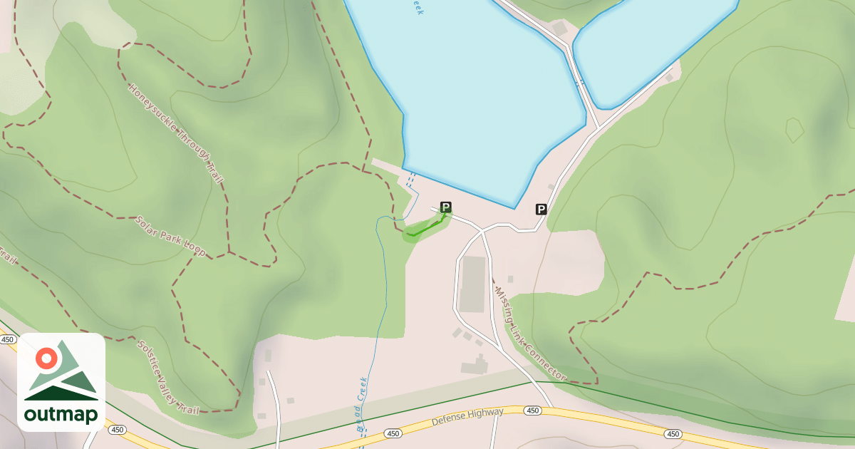 Map of Missing Link Connector in Anne Arundel