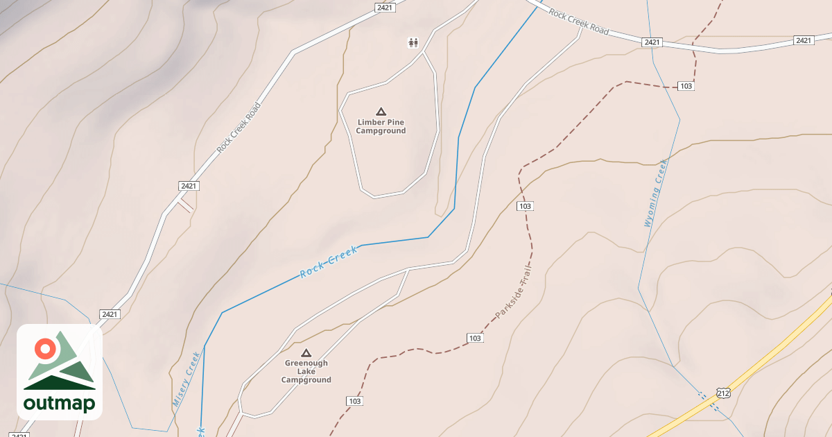 Map of GREENOUGH LAKE CAMPGROUND