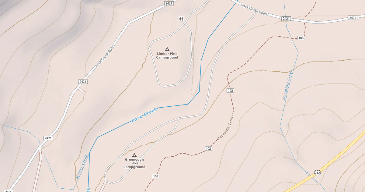 Map preview of GREENOUGH LAKE CAMPGROUND