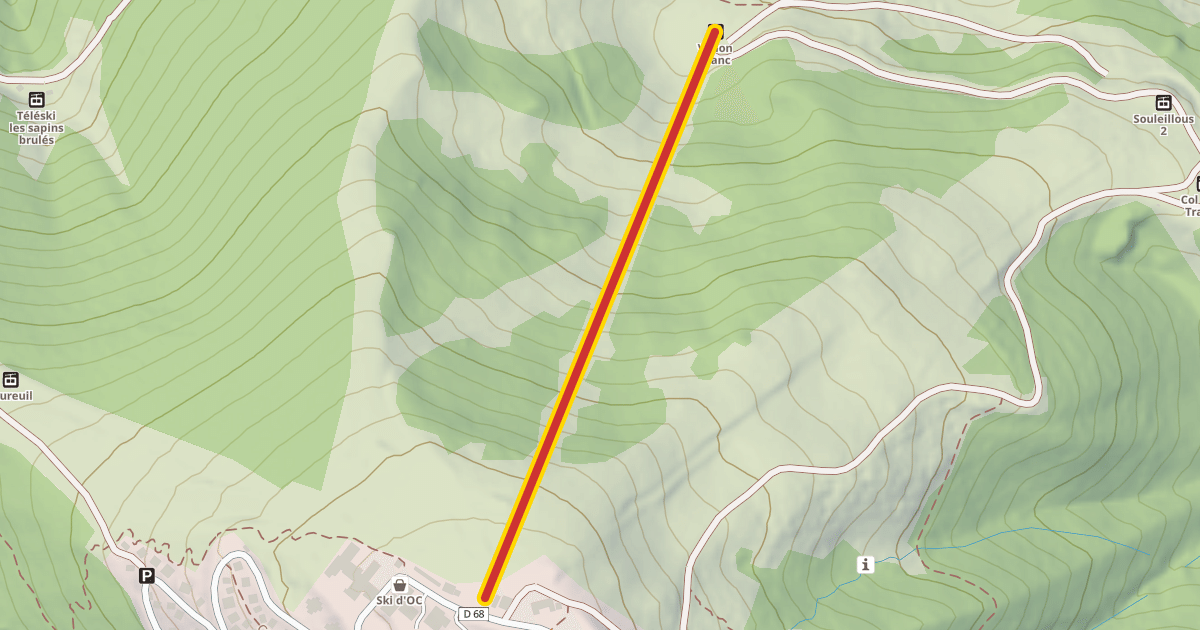 Map preview of Vallon Blanc