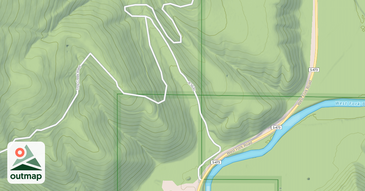 Map of (FDR) LAVENE CREEK