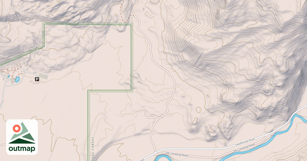 Map of HINMAN LAKE