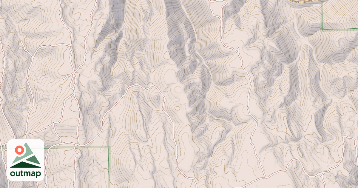 Map of SOUTH ELBOW OVERLOOK