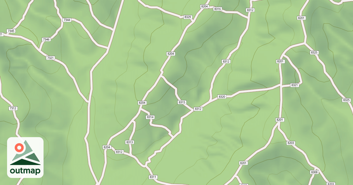 Map of USFS Motor Vehicle Use Map Trails 19959