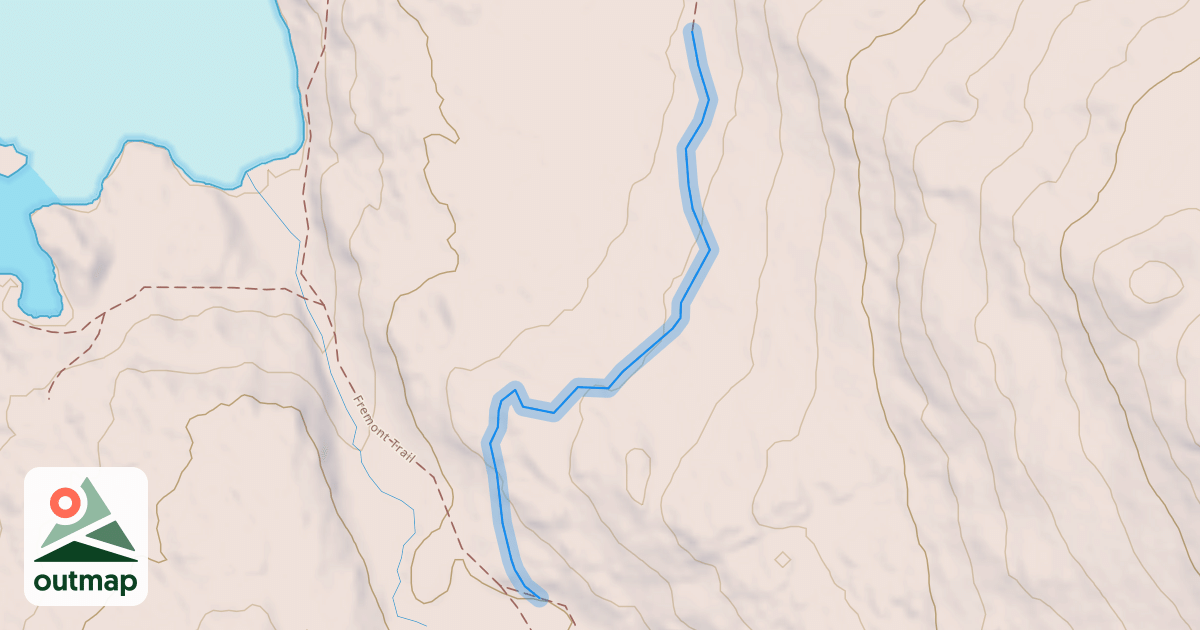 Map of Donald Lake Trail