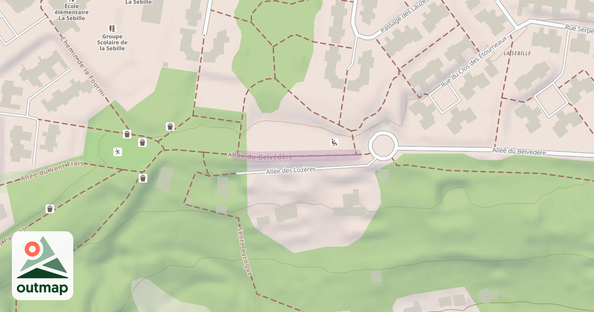 Map of Allée du Belvédère