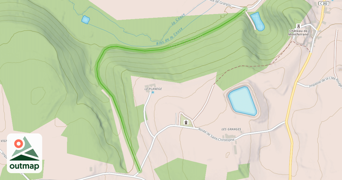 Map of Chemin de Chamoy