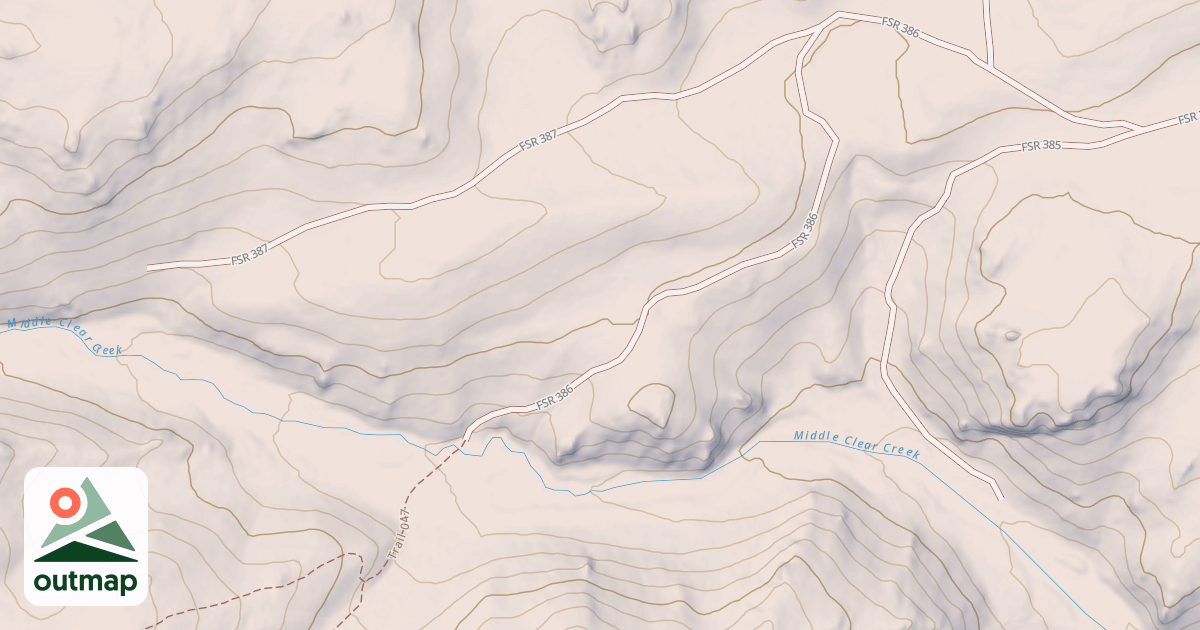 Map of OLIVER CREEK