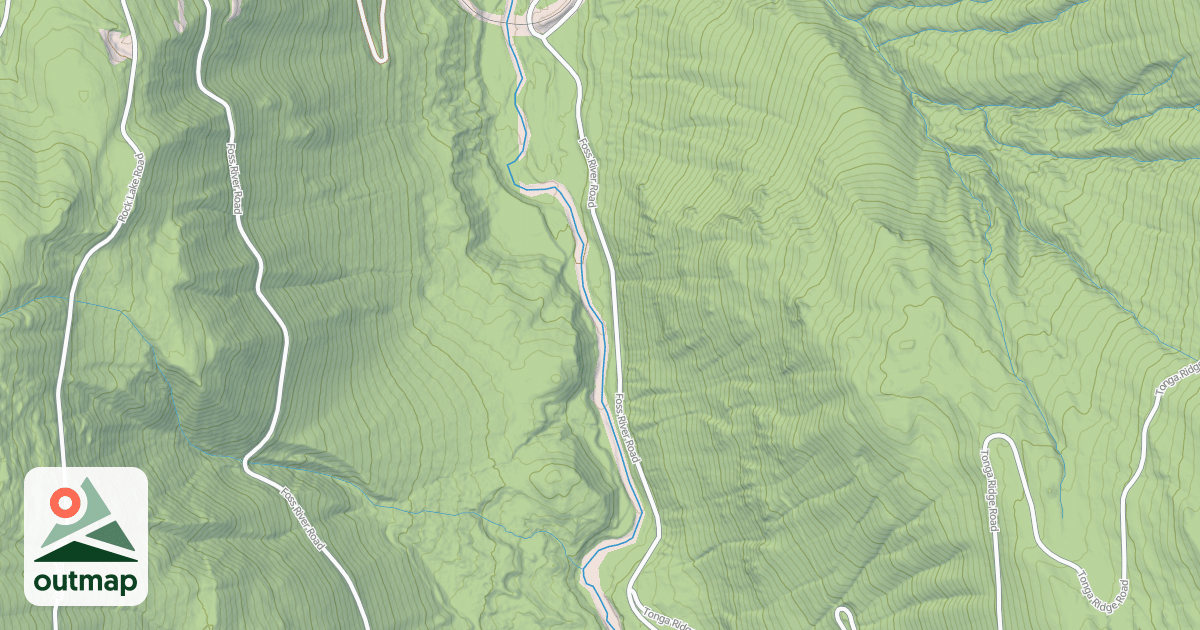 Map of Foss River Rd