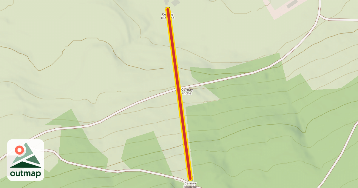Map of Cernay Blanche