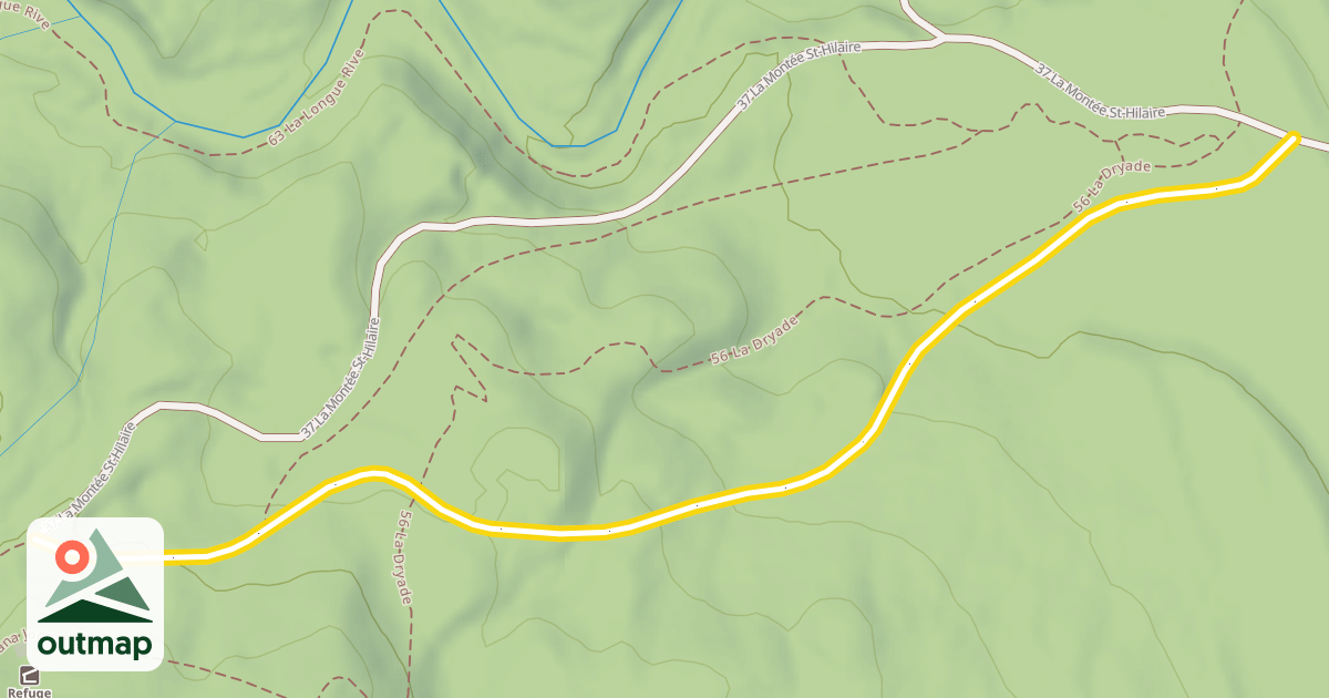 Map of 37 La Montée St-Hilaire