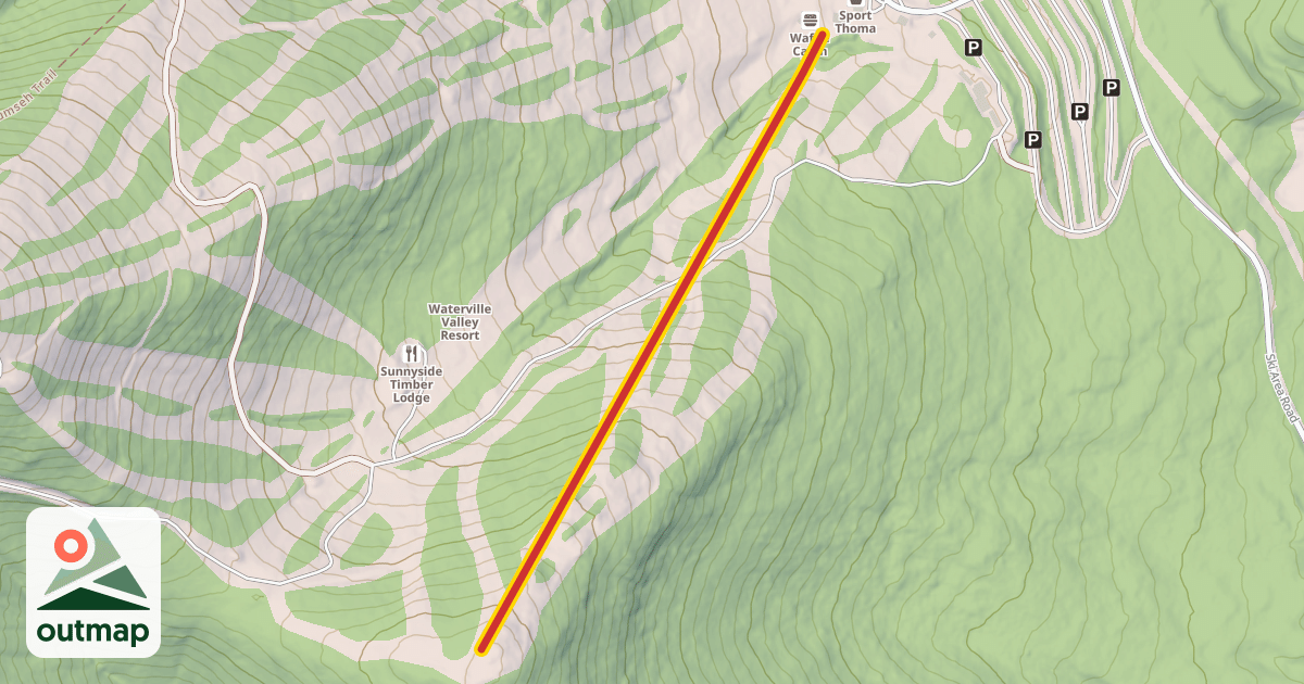 Map of Green Peak Triple
