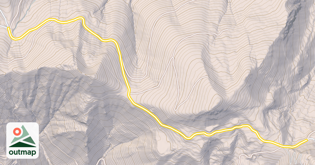 Map of Forest Road 7036