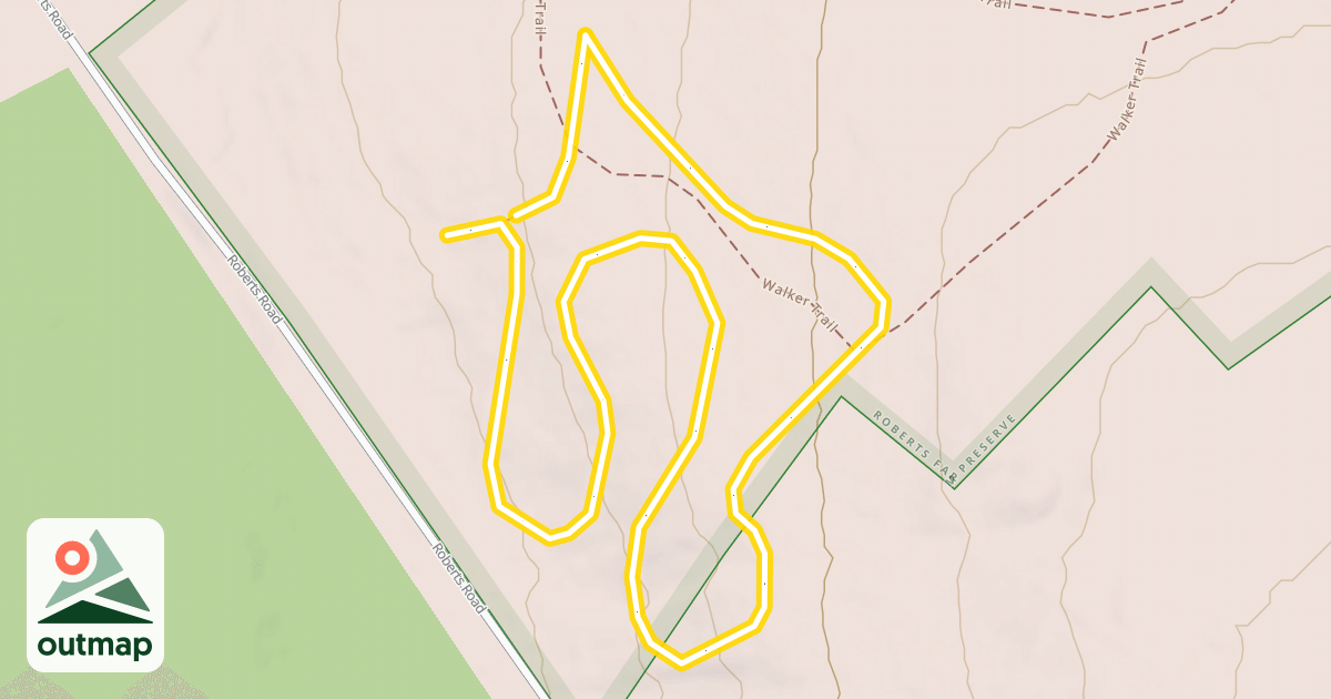 Map of Roberts Farm Trail