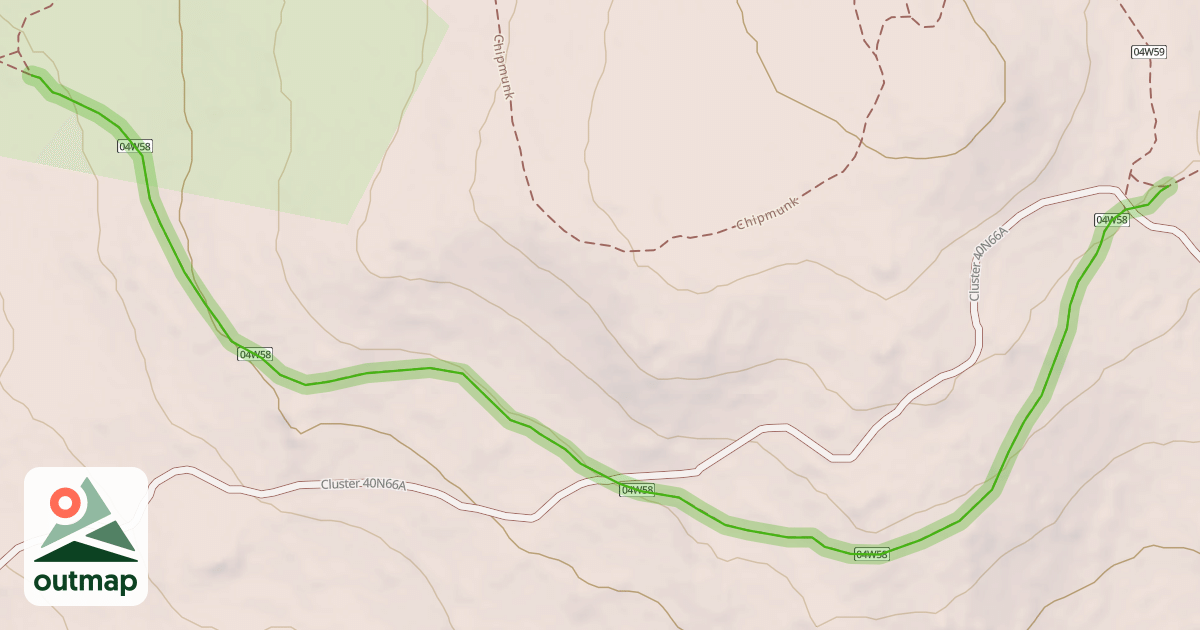 Map of Huckleberry Loop (South)