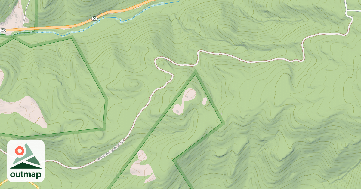 Map of SAWYER RUN